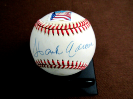 Hank Aaron 715TH Home Run Braves Hof Signed Auto L/E Stamp Onl Baseball Sb Coa - £477.73 GBP