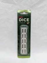 Go Games Deluxe 5 Piece Black And White Dice Set - $8.90