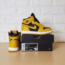 Nike Air Jordan 1 Mid TD Size 10c Pollen White Black Toddler AQ2665-701 - £94.02 GBP
