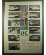 1957 Chris-Craft Boats Advertisement - £14.54 GBP