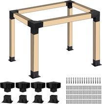 Pergola Kit Elevated Wood Stand Kit Woodwork For 4 &quot;X 4&quot; (Actual 3.5&quot; X 3.5&quot;), - £77.64 GBP