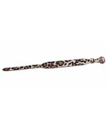 Cheetah Print Leather Adjustable Dog Collar in Sizes: Small - Medium - L... - £8.41 GBP