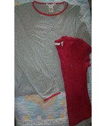 Tommy Hilfiger Lot of 2 Girls Small/P Long Sleeve/Short Tops Red/Gray - $23.23 CAD