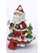 KURT S. ADLER CLAYDOUGH SANTA W/ CAST IRON BASE CHRISTMAS TREE STOCKING ... - $452.93 MXN