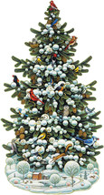 Rustic Christmas Tree Shaped 164 Pieces Wooden Jigsaw Puzzle 9.5 X17.9&quot; - £59.17 GBP