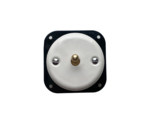 Porcelain Toggle Switch Inner Part Flush 1 Gang Two-Way White Diameter 2.7&quot; - $27.97