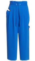 Women T Tahari PaperBag wide Leg Pants with Grommets Waist Band size 4 B4HP - $27.95