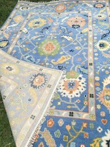 indian Hand Knotted Rugs Floral Woolen Carpet for Elegant Living &amp; Bedroom rug - £186.75 GBP+