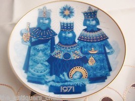 Santa Clara Porcelain Collector Plate Christmas, Spain 1971 Wise Men Original - £27.40 GBP