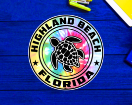 Highland Beach Florida Beach Sticker Decal 3&quot; Vinyl Sea Turtle - £4.14 GBP