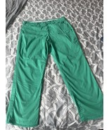 Lands End Womens Pants sz 20W Green Mid Rise Chino Stretch - $13.00
