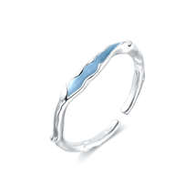 Enamel Mint Shoreline Plain Ring - $39.90