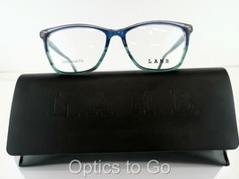 L.A.M.B. La Uf 080 (Tea) Tea Crystal 56-16-140 New With Case Eyeglass Frames - £48.44 GBP