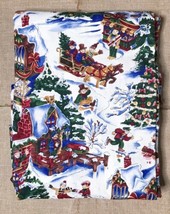 Vintage Alexander Henry Fabrics December Town Material Winter Holiday 43 x 202 - £67.18 GBP