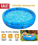 51&quot; Inflatable Swimming Pool Family Backyard Blow Up Play Pool Center Fo... - £35.15 GBP