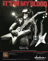 Firewind Immortals Gus G. Signature Jackson JS &amp; X Series Star Guitar ad print - £2.82 GBP