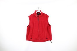 Vintage 90s LL Bean Womens Size XL Spell Out Full Zip Fleece Vest Jacket... - $923.82 MXN