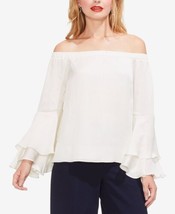 Vince Camuto Womens Off the Shoulder Bell Sleeve Top Size X-Small, Pearl Ivory - £39.38 GBP