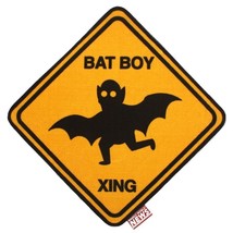 NEW Creepy Co Weekly World News BAT BOY XING Crossing Accent RUG 27x26.5&quot; Horror - $29.65