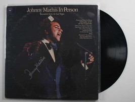 Johnny Mathis Signed Autographed &quot;In Person&quot; Record Album - £31.59 GBP