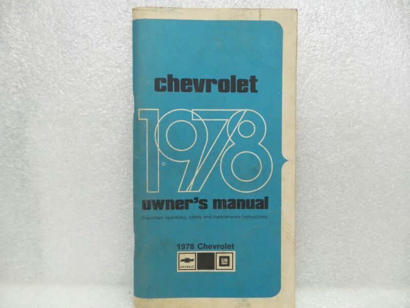 Primary image for 1978 Chevrolet Chevy Owners Manual 16074