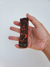 Rare Tibetan Buddhist Machig Labdrön Carved on Deer Horn 4&quot; - Nepal - $449.99