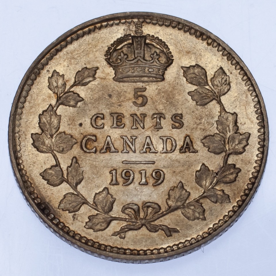 Canada Lot of 3 5C Coins (1917 - 1933) VF - XF Condition Item image 5