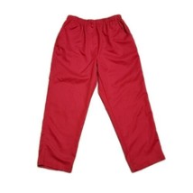 Alia Elastic Waist Pull On Pants ~ Sz 10P ~ Red ~ High Rise ~ 24.5 &quot; Inseam - £17.97 GBP