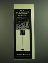 1968 George Kovacs Floor Lamp Ad - $25.00. But We'll take more - £14.78 GBP