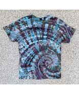 NEW Gildan Men’s Purple Blue Spiral Ice Tie Dye Short Sleeve Shirt Size ... - $21.56
