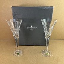 Waterford Crystal Lismore Classic Toasting Flute Pair 2 #107608 - 9 1/4” Tall - £102.21 GBP