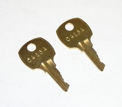 2 - C415A Replacement Cabinet Drawer Lock Brass Keys fit CompX National - £8.78 GBP