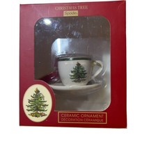 Vintage Spode Tea Cup Christmas Tree Ornament with Original Box NIB - $27.10