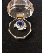 Blue Crystal (Blue ) Ring Gold – Size 9.25 Fashion Ships N 24h - $55.38 CAD