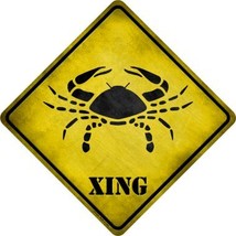 Cancer Zodiac Animal Xing Novelty Metal Crossing Sign - £21.22 GBP