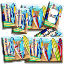 Colorful Surfing Boards California Beach Light Switch Outlet Hd Wall Plate Decor - £13.66 GBP+