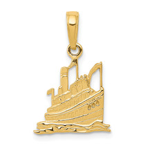 10K Cruise Ship Pendant 10D2966 - $179.72
