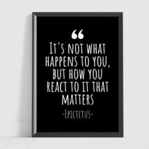 Motivation Stoic Inspiration Poster Print Wall Art Home Office Philosoph... - $12.99+