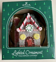 Vintage Hallmark 1984 Sugarplum Cottage Lighted Ornament In Original Box - £7.84 GBP
