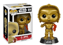 Star Wars The Force Awakens C-3PO Vinyl Pop Figure Toy #64 Funko New Nib - £6.91 GBP