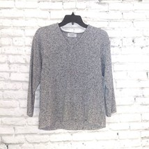 Nomad Sweater Womens Medium Gray Marled V Neck Long Sleeve Sweater Vtg 80s 90s - £15.97 GBP