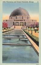 Postcard Illinois IL Chicago Adler Planetarium and Terrazzo Promenade I44 - £2.52 GBP