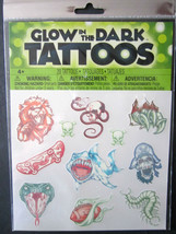 SAVVI Fun GLOW IN THE DARK Variety TATTOOS Stars,Pirates,Eagle 20+ Age 4... - £5.53 GBP