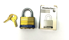 MASTER LOCK 4KA COMMERCIAL BRASS BODIED LAMINATED PADLOCK - KEYED ALIKE ... - £15.57 GBP