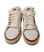 Nike Blazer Low Platform Sneakers White Black Orange Casual Shoes - $39.60