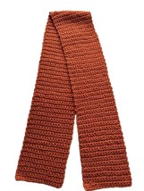 *Hand Crocheted Neck Scarf  Pumpkin Orange Brand New - $189.52 MXN