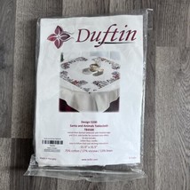 Duftin Santa &amp; Animals Tablecloth Cross-stitch Kit NO FLOSS 5330 Christm... - £23.46 GBP