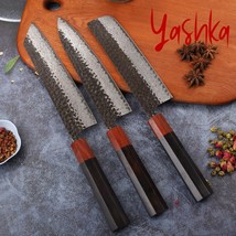 3-Piece Japanese Damascus Chef Knife Set Gyuto Nakiri Kiritsuke Kitchen Knives - £42.56 GBP+