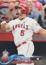 2018 Topps Chrome Albert Pujols La Angels/Cardinals #45 Just Pulled! Sharp! - £2.58 GBP