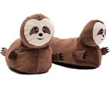 Elephant Brand Plush &amp; Soft Fuzzy 3D Animal Slippers SLOTHS One Size - $16.82